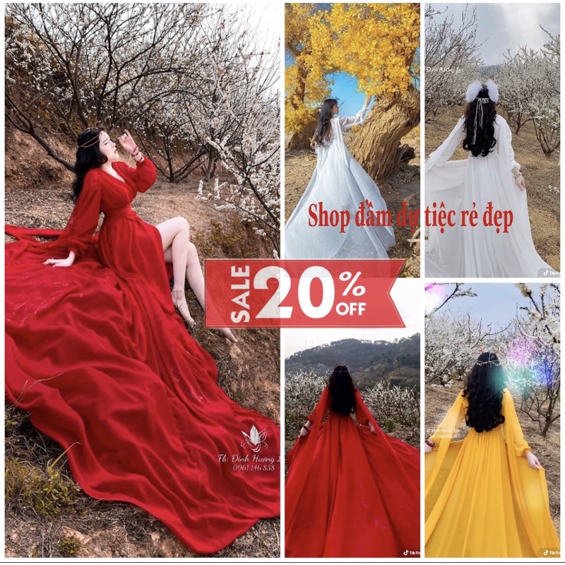 [HCM][FREESHIP] Đầm maxi tà dài