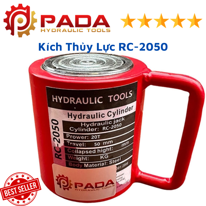 Kích đặc tâm 20 tấn hành trình 50mm - kích thủy lực pada rc-2050 - bảo hành 6 tháng