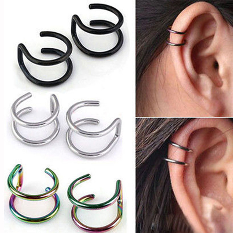 Khuyên tai nam kẹp vành không cần bấm lỗ