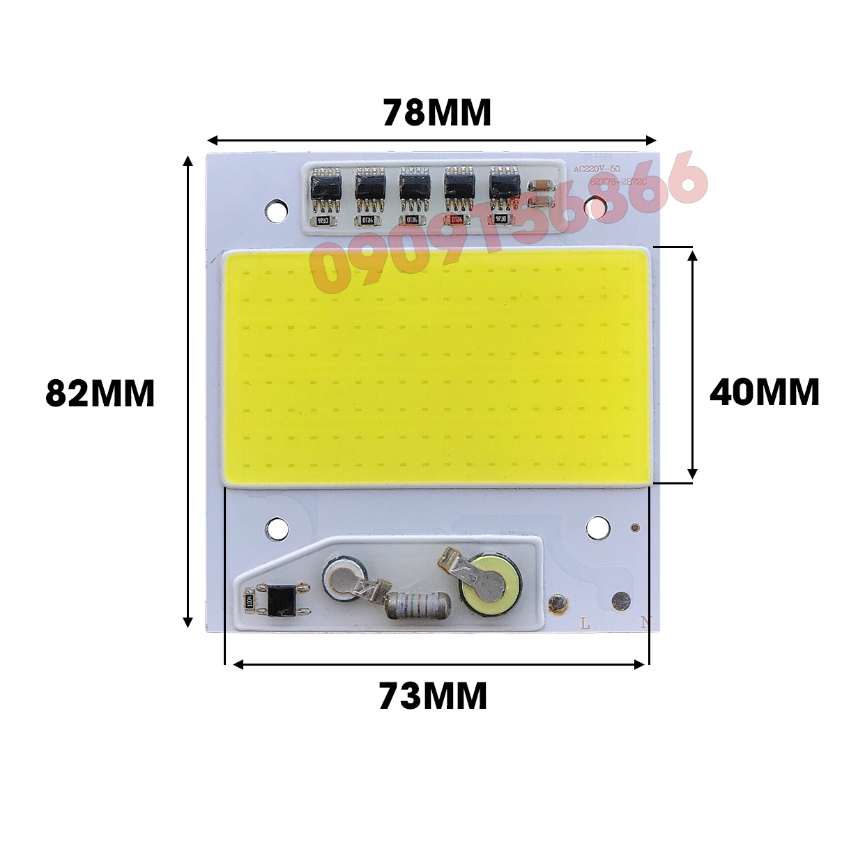 Mắt Led cob 220v 50w