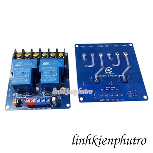 [HCM]Module 2 Relay 12V - 30A Kích High/Low HTC