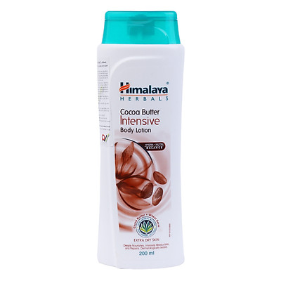 [HÀNG CHÍNH HÃNG]Sữa dưỡng thể bơ ca cao giúp dưỡng ẩm, tăng độ đàn hồi và sáng mịn - Himalaya Cocoa Butter Intensive Body Lotion 200ml