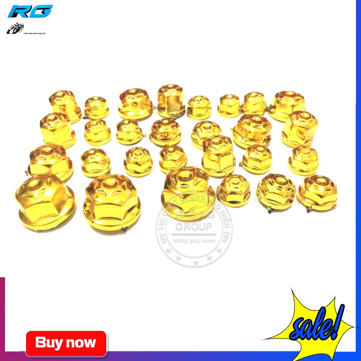 [HCM]Chụp ốc cho xe máy ( nhiều màu )