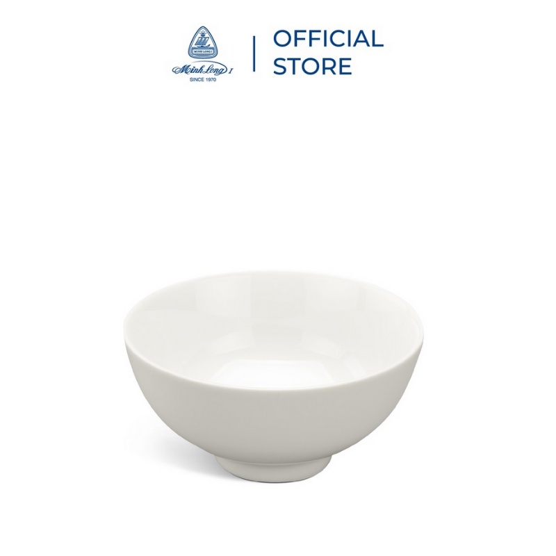 [HCM]Bộ 10 Cái Chén Cơm 11.5cm Jasmine Trắng Gốm Sứ Minh Long