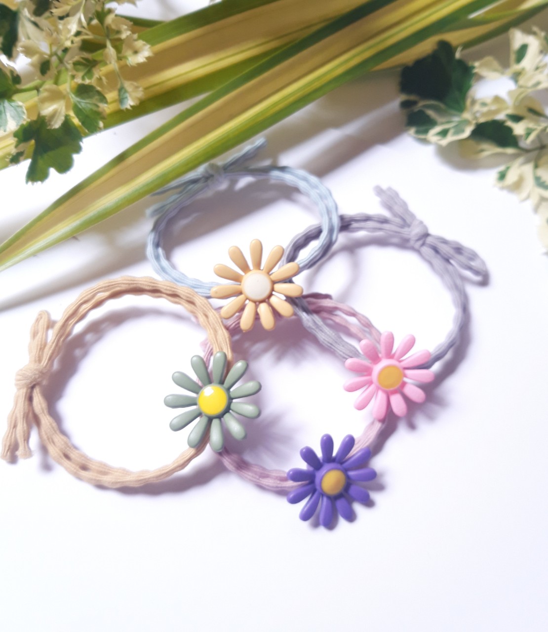 ComBo 5 Cột Tóc Hoa Cúc Siêu Xinh, màu sắc đáng yêu,người lớn trẻ em điều dùng được.