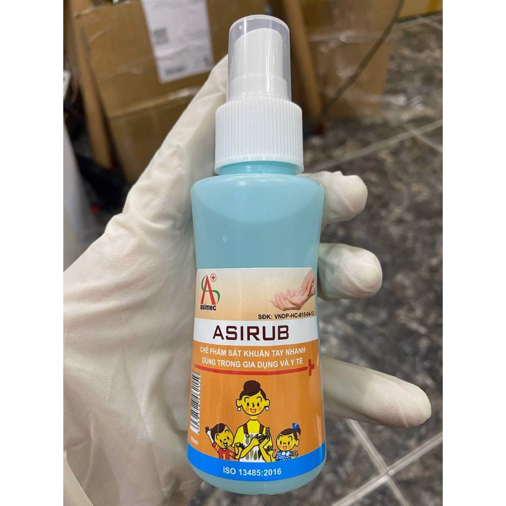 Nước rửa tay, sát khuẩn ASIRUB 100ml