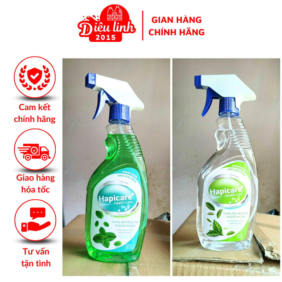 Dung Dịch Xịt Sát Khuẩn Hapicare Dễ Sử Dụng 500ml