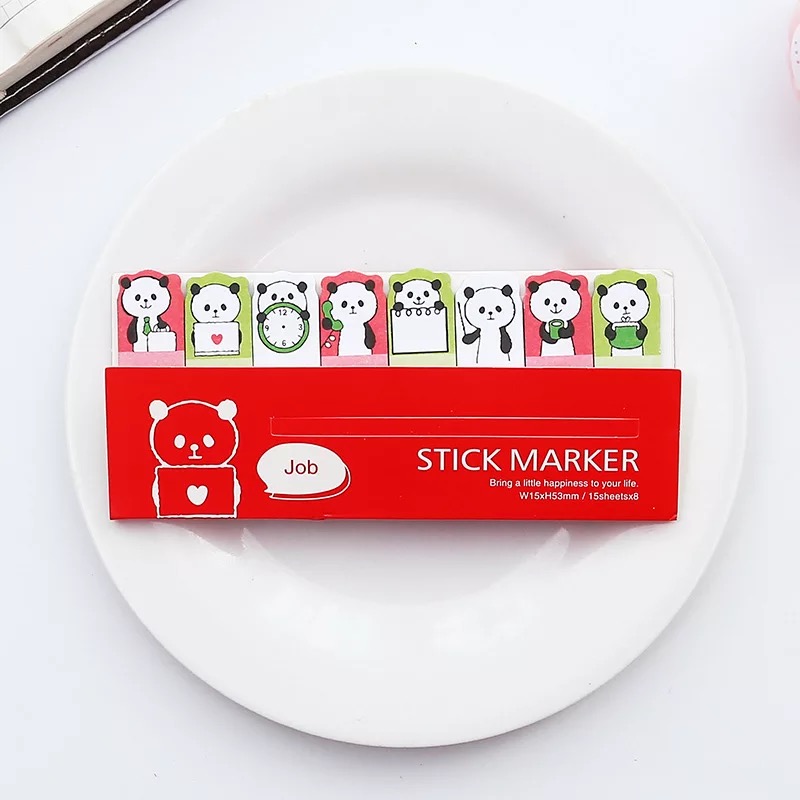 Giấy Note Đánh dấu trang hình thú đứng - Sticker