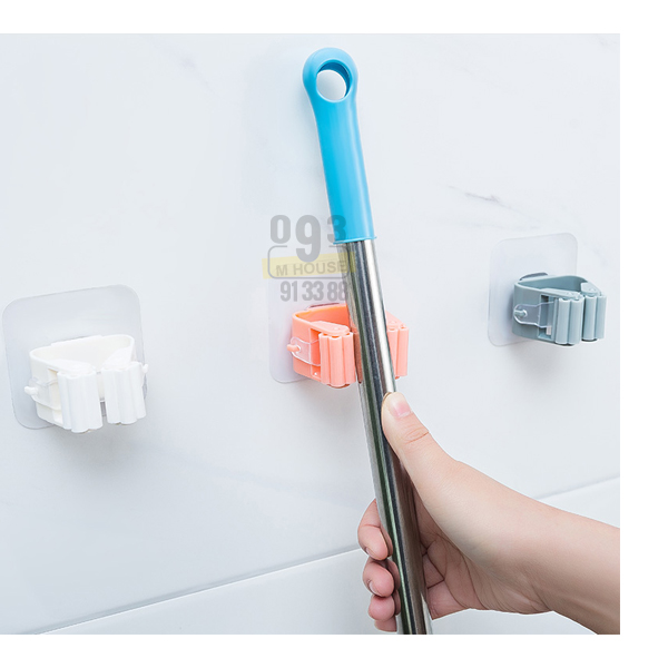 Hanger Hook Stick Traceless Free Nail Sucker Hook Mop Holder Wall Mounted Kitchen Bathroom Suction Cup Rag/Broom/Mop Rack Storage Holder Sucker