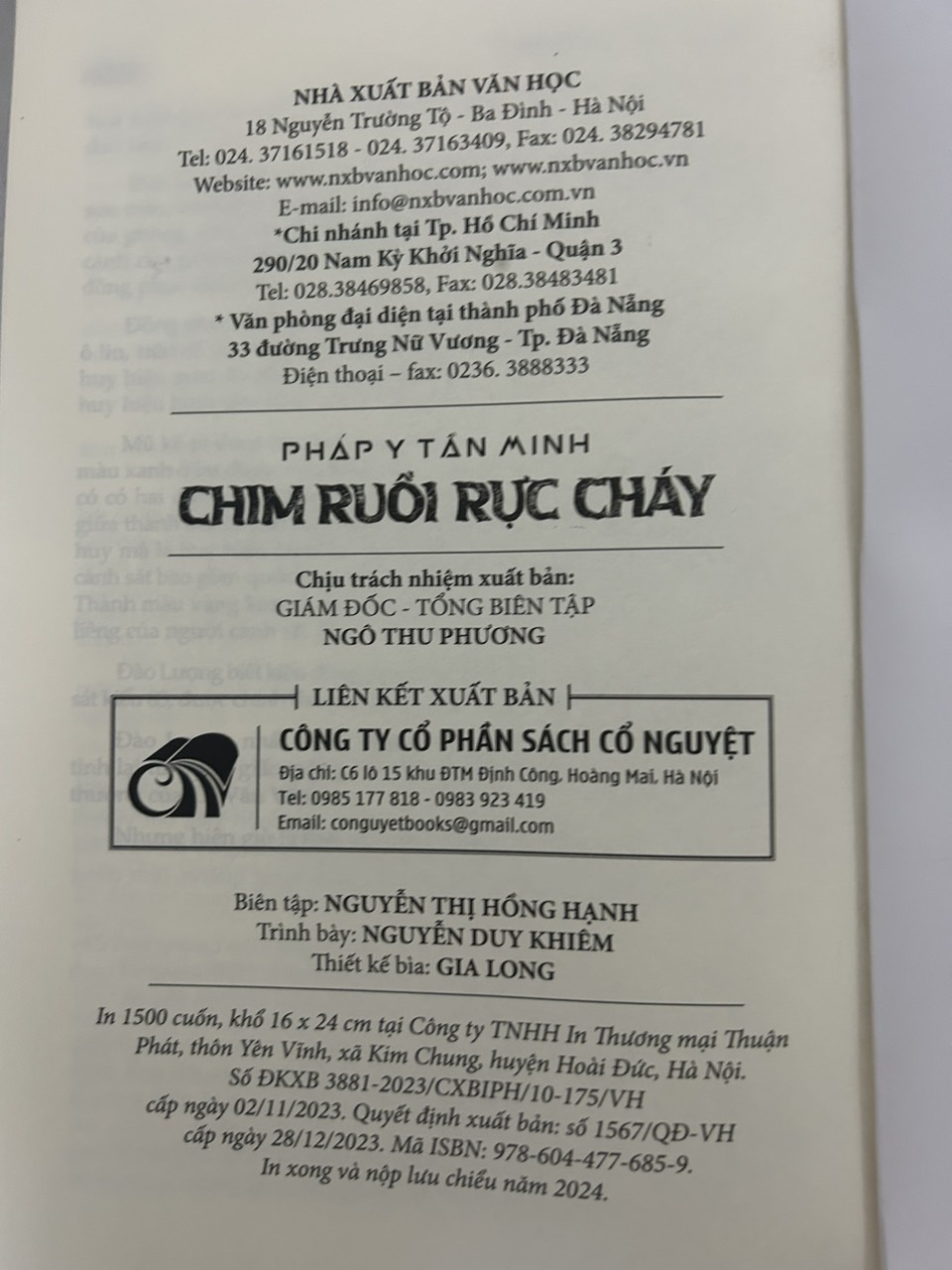 Sách - Chim Ruồi Rực Cháy - Pháp Y Tần Mình