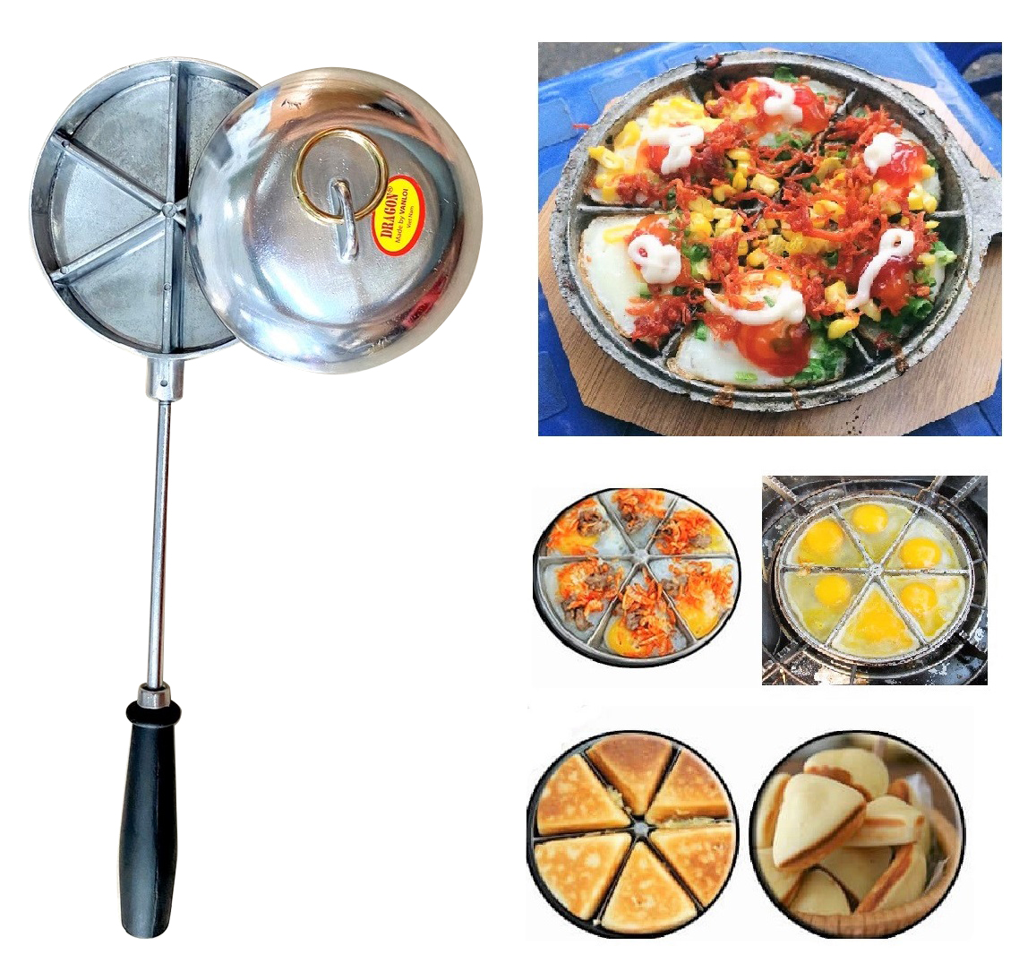 khuôn làm bánh trứng cút ,bánh trái sáng nắp mô Dargon