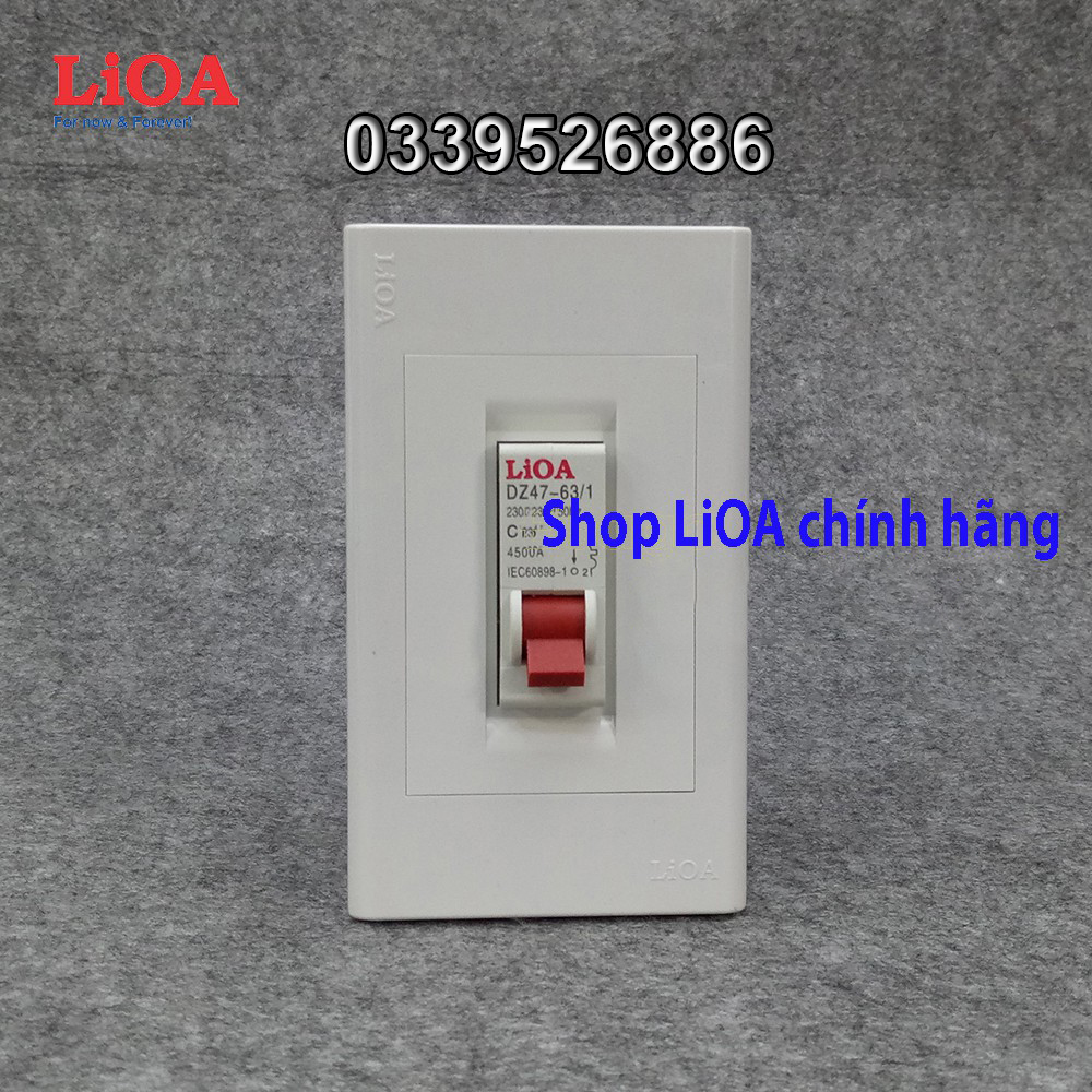 Mặt cầu dao đơn/đôi MCB LiOA