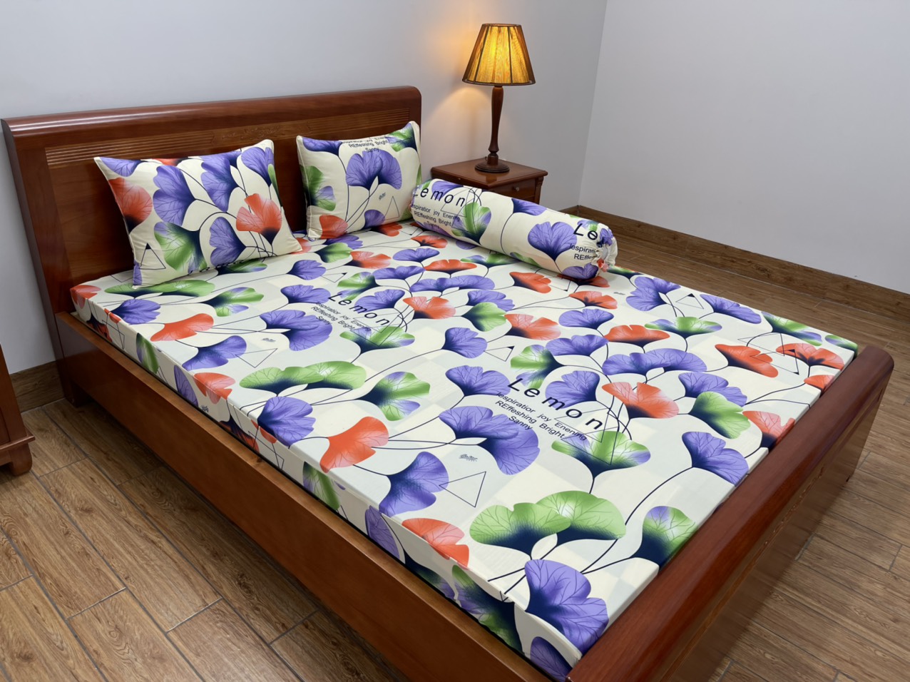 Ga lẻ trải giường thun lạnh in Hàn Quốc đủ size