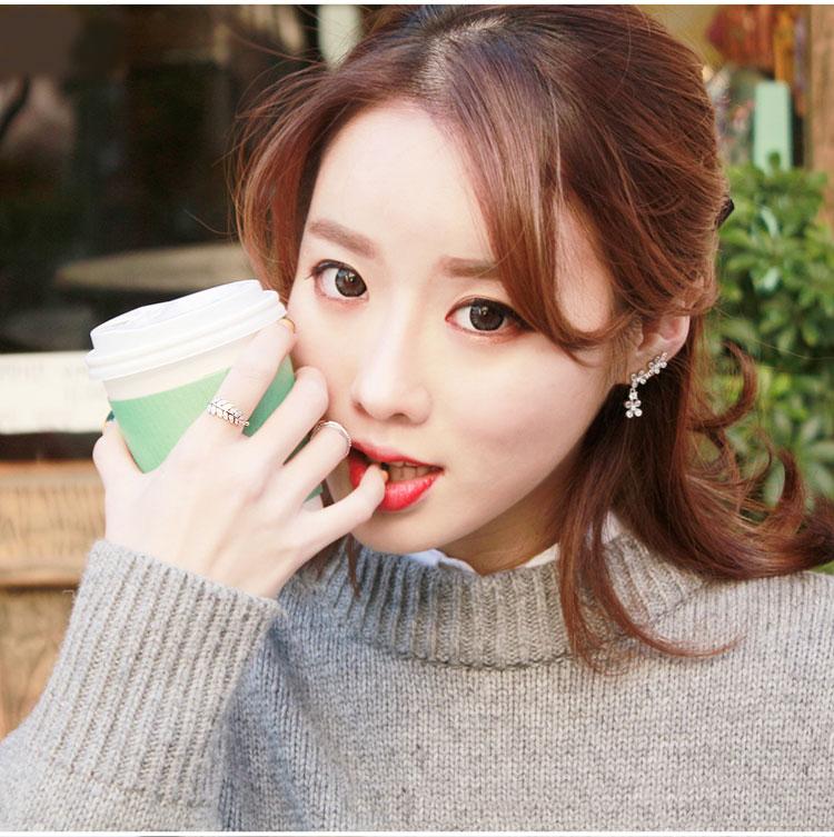 Nhẫn bạc nữ bạc cành olive PANMILA (freesize) (TS-NN.A2)