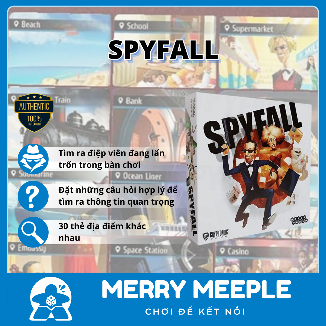 [US] Spyfall - Trò Chơi Board Game
