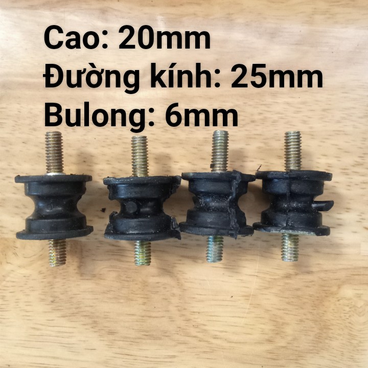 Bộ 4 cái Cao su chân máy K20, chống rung giảm ồn cho máy cắt cỏ, cục nóng máy lạnh.