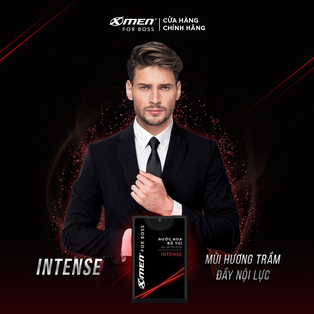 Nước hoa bỏ túi Xmen for Boss Intense 18ml