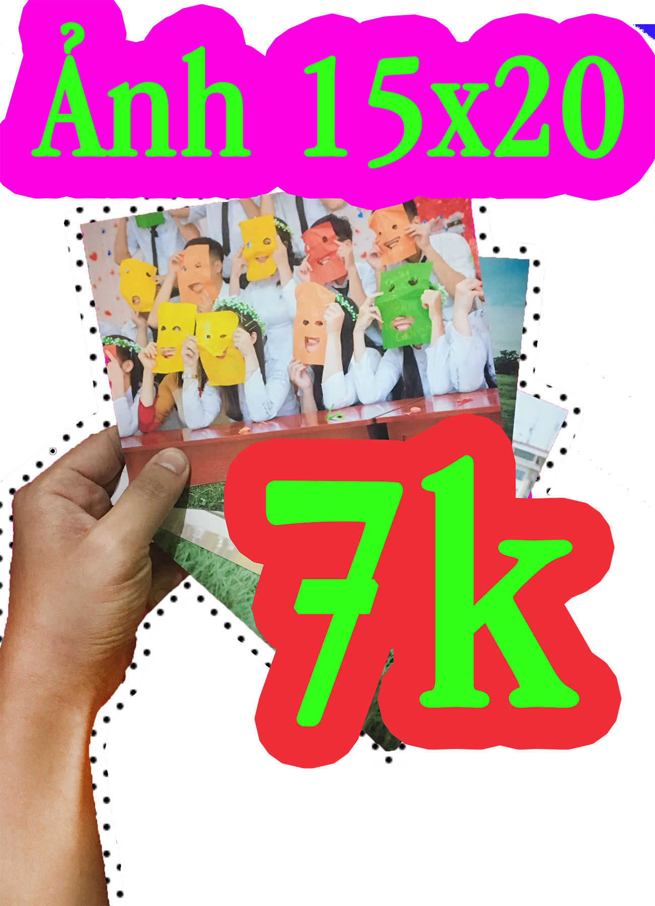 IN 2 ẢNH 15x20 GIÁ CHỈ 14K (Đã Ép Plastic)