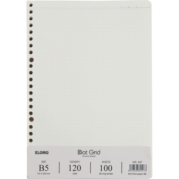 Ruột Sổ Còng / Giấy Refill Binder Klong 120GSM Nhà Cam