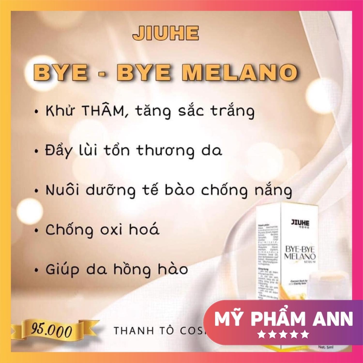 Serum Thâm Jiuhe Bye Bye Melano 5ml - Chăm sóc da mặt