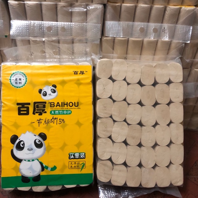 Giấy vệ sinh gấu trúc 36 cuộn, giấy đa năng, giấy gấu trúc, siêu dai, siêu thấm