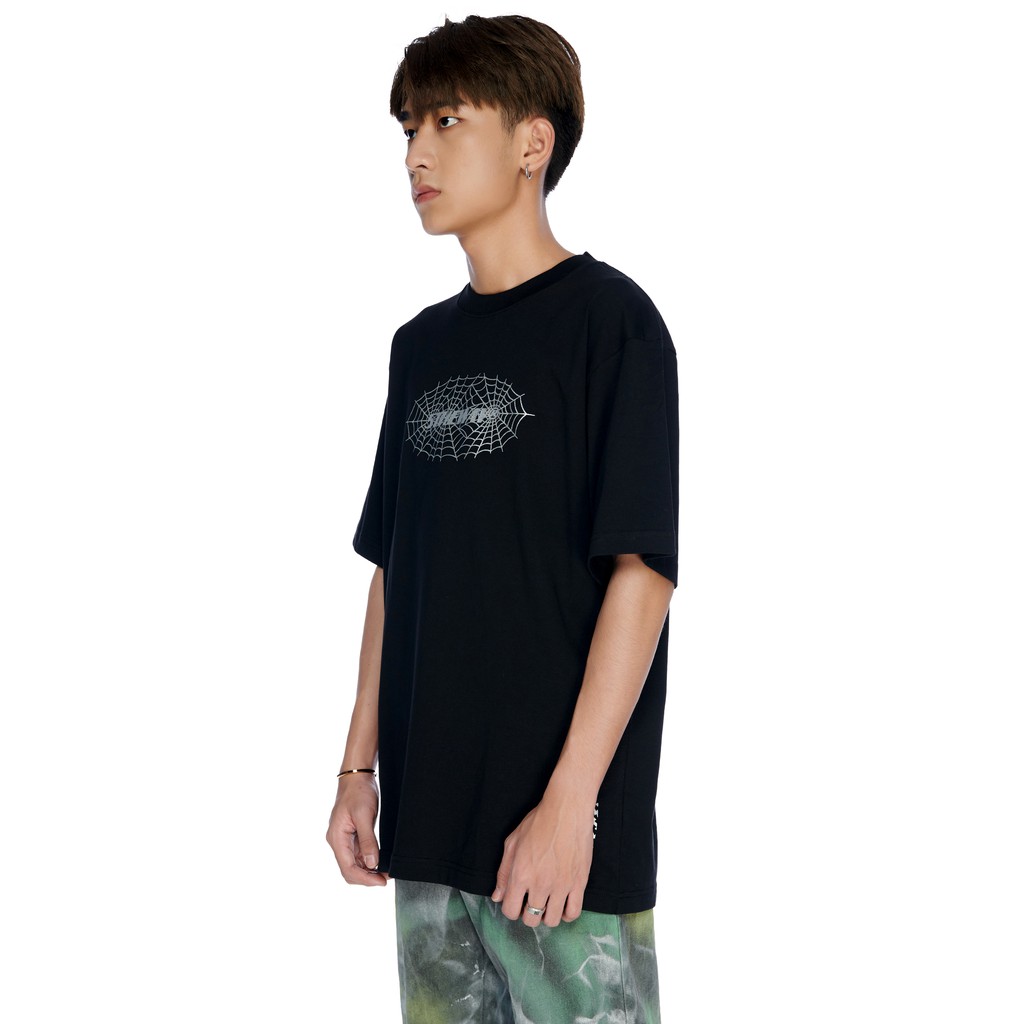 5THEWAY® /spider web/ NEW TEE™ in BLACK aka Áo Thun Đen