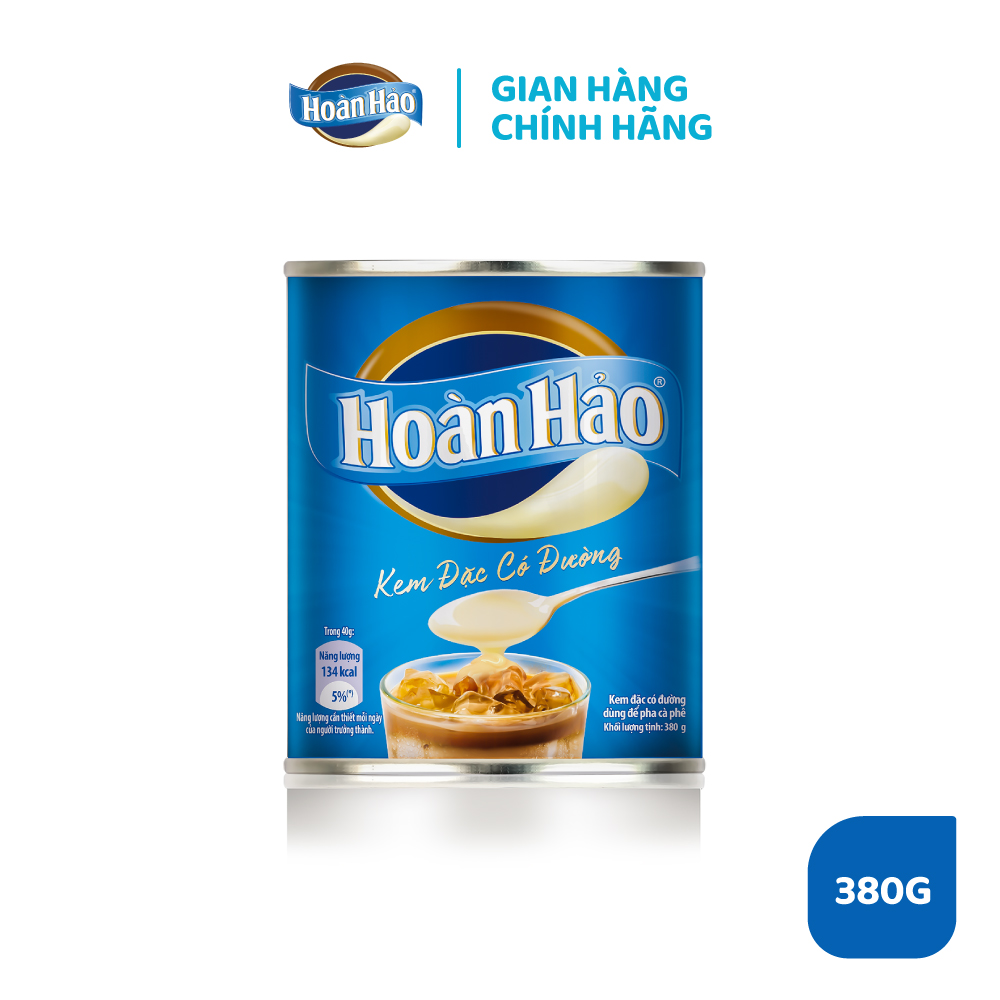 Combo 4 Lon Kem Đặc Có Đường Hoàn Hảo Lon 380g/lon