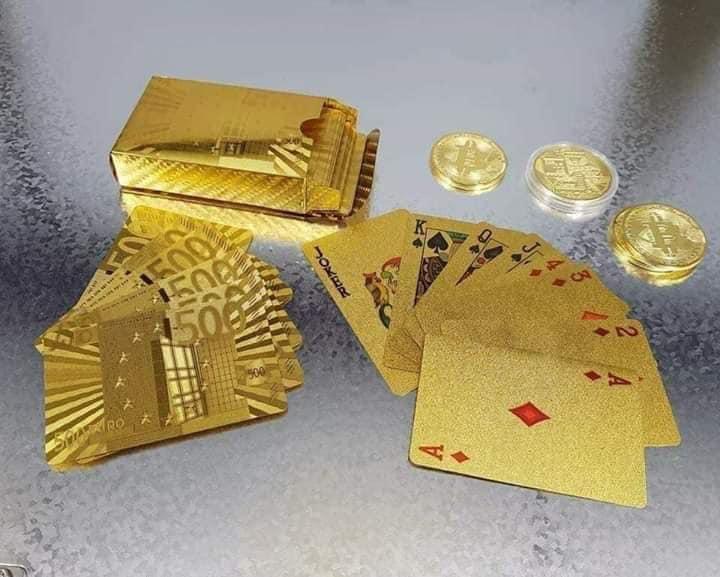 Bộ Bài Tây Mạ vàng 24k Cao Cấp