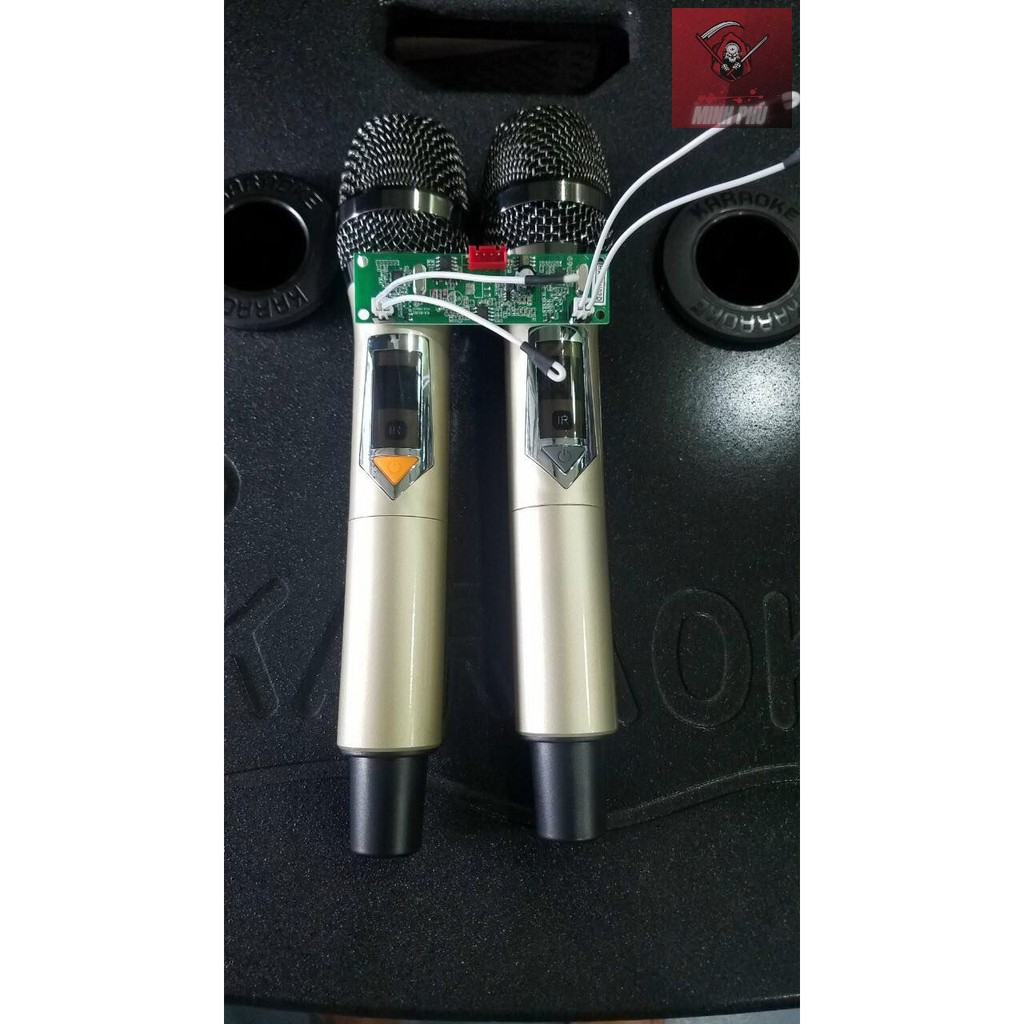 MICRO LOA KÉO UHF SET TẦN SỐ , CHỈNH VOLUME CHỐNG HÚ