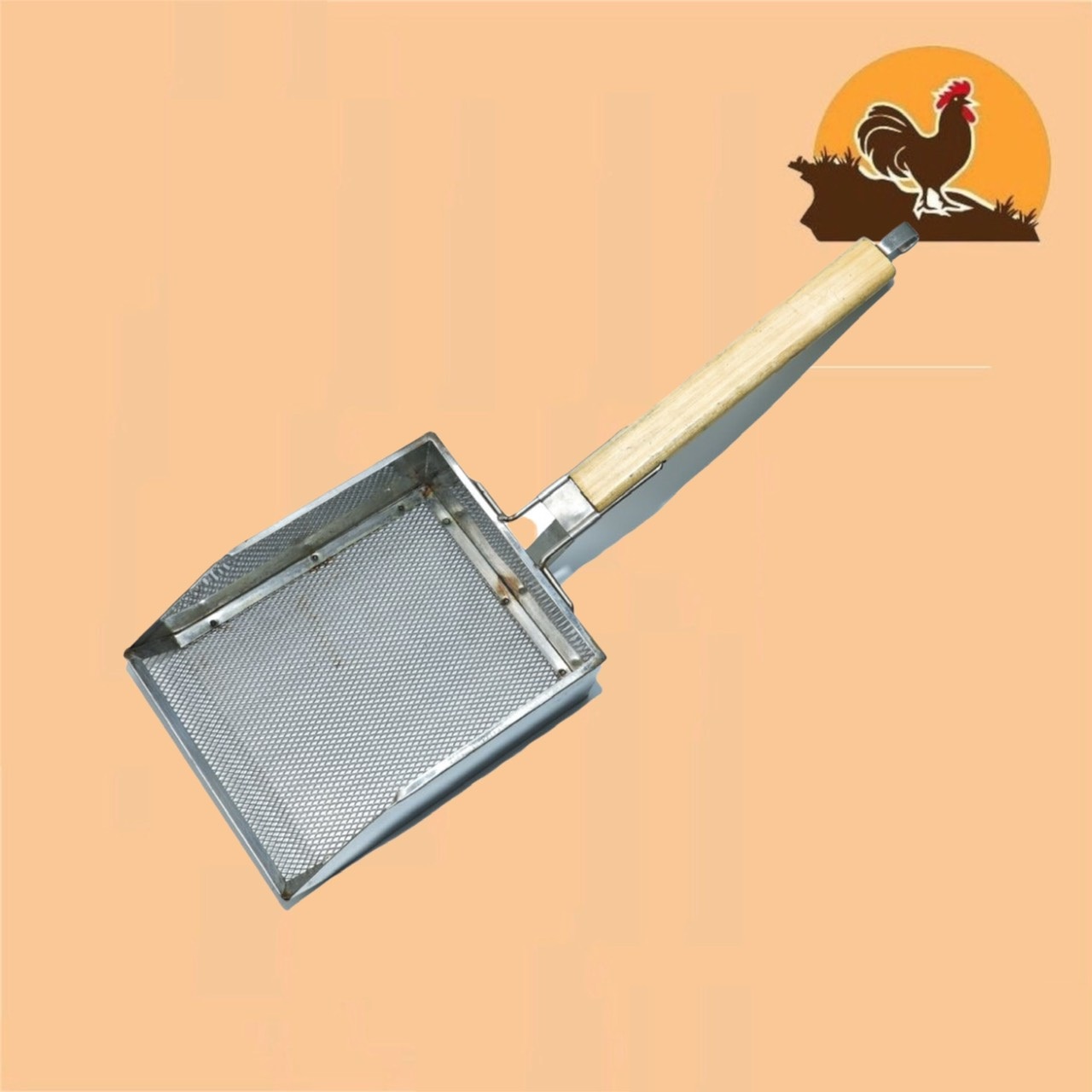SÀN PHÂN cán gỗ cho gà đá kích thước 20 x 25 cm