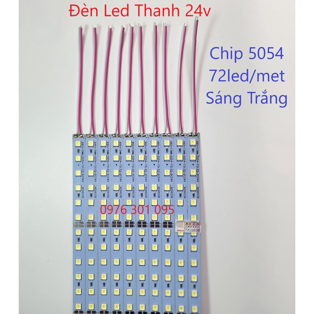 Đèn Led 24v, Led Thanh 24v 1m xài bình acquy