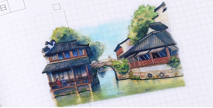 [HCM]Set sticker thành cổ xưa 1