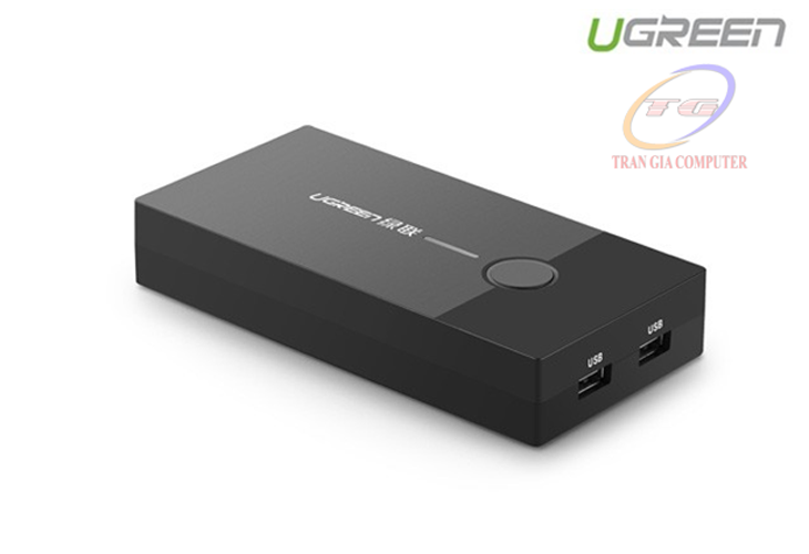 Bộ chuyển KVM 2 PC sang 1 màn hình Ugreen 30357
