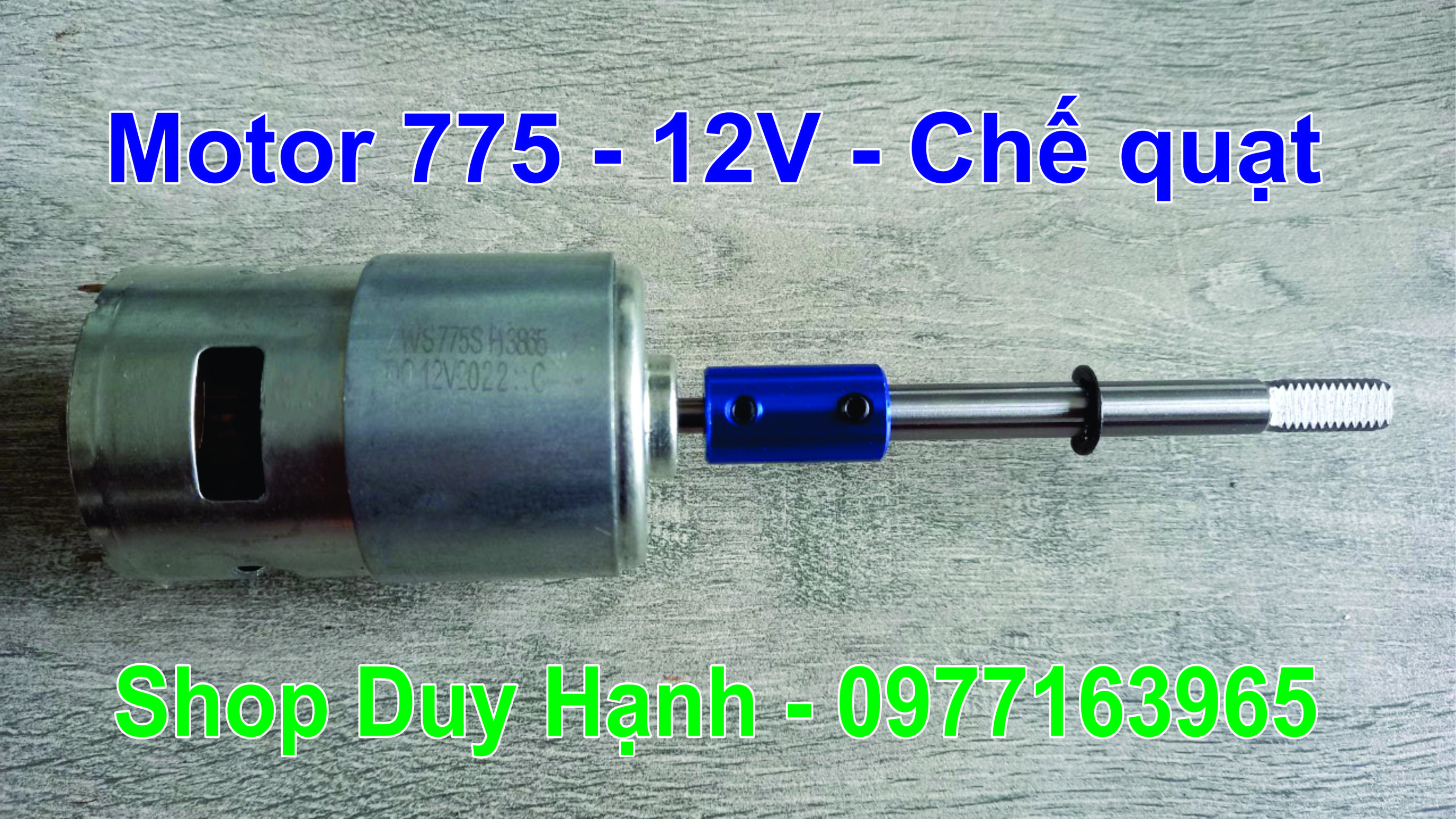 Motor 775 - 12V chế quạt