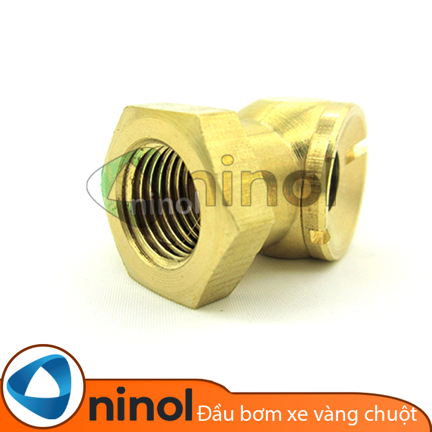 Đầu bơm xe đồng nối đuôi chuột