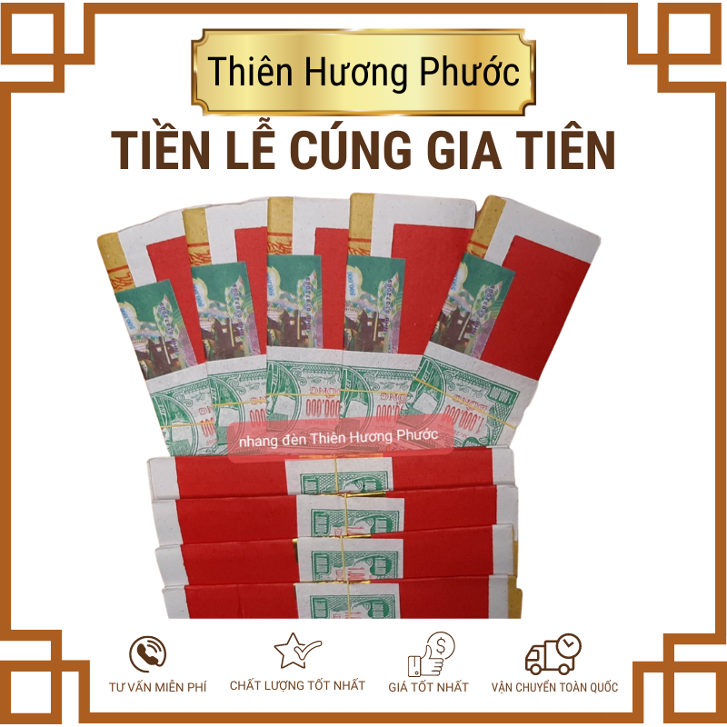 Tiền vàng lễ gấp tay 10 thếp