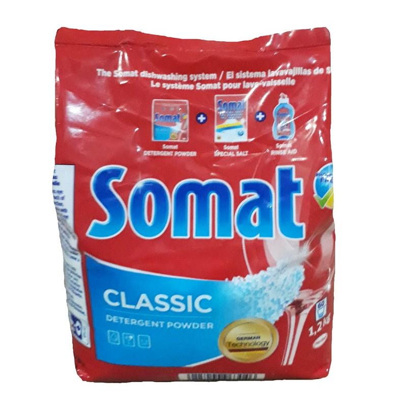 Bột rửa chén Somat túi 1,2kg chuyên dụng cho máy rửa chén bát hàng Đức