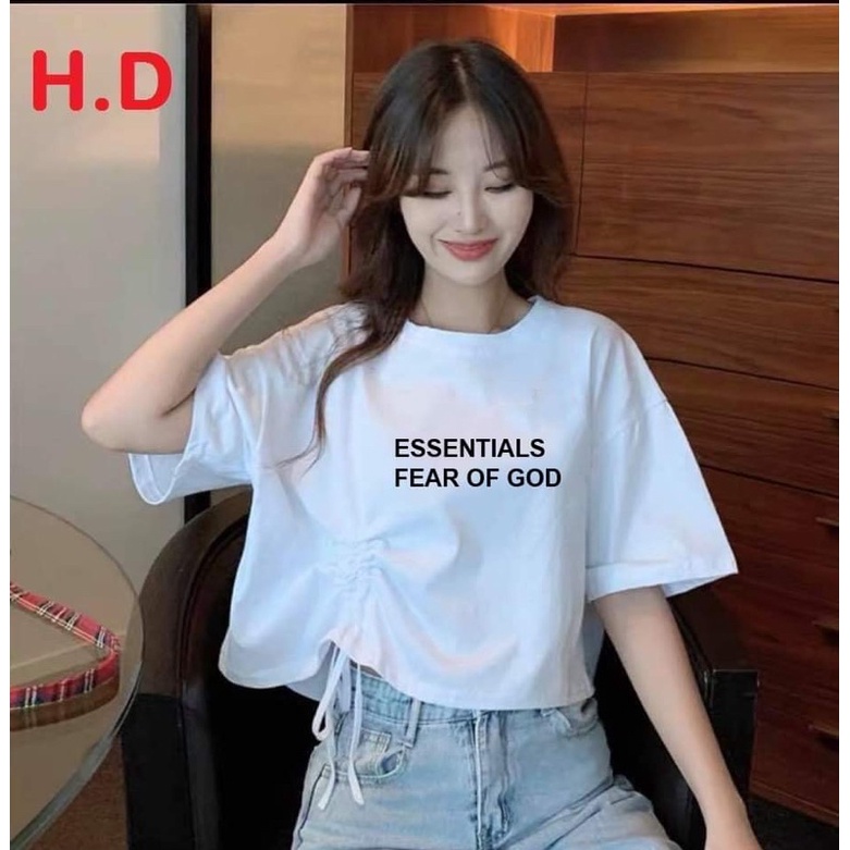 Áo croptop rút eo Essential HD6
