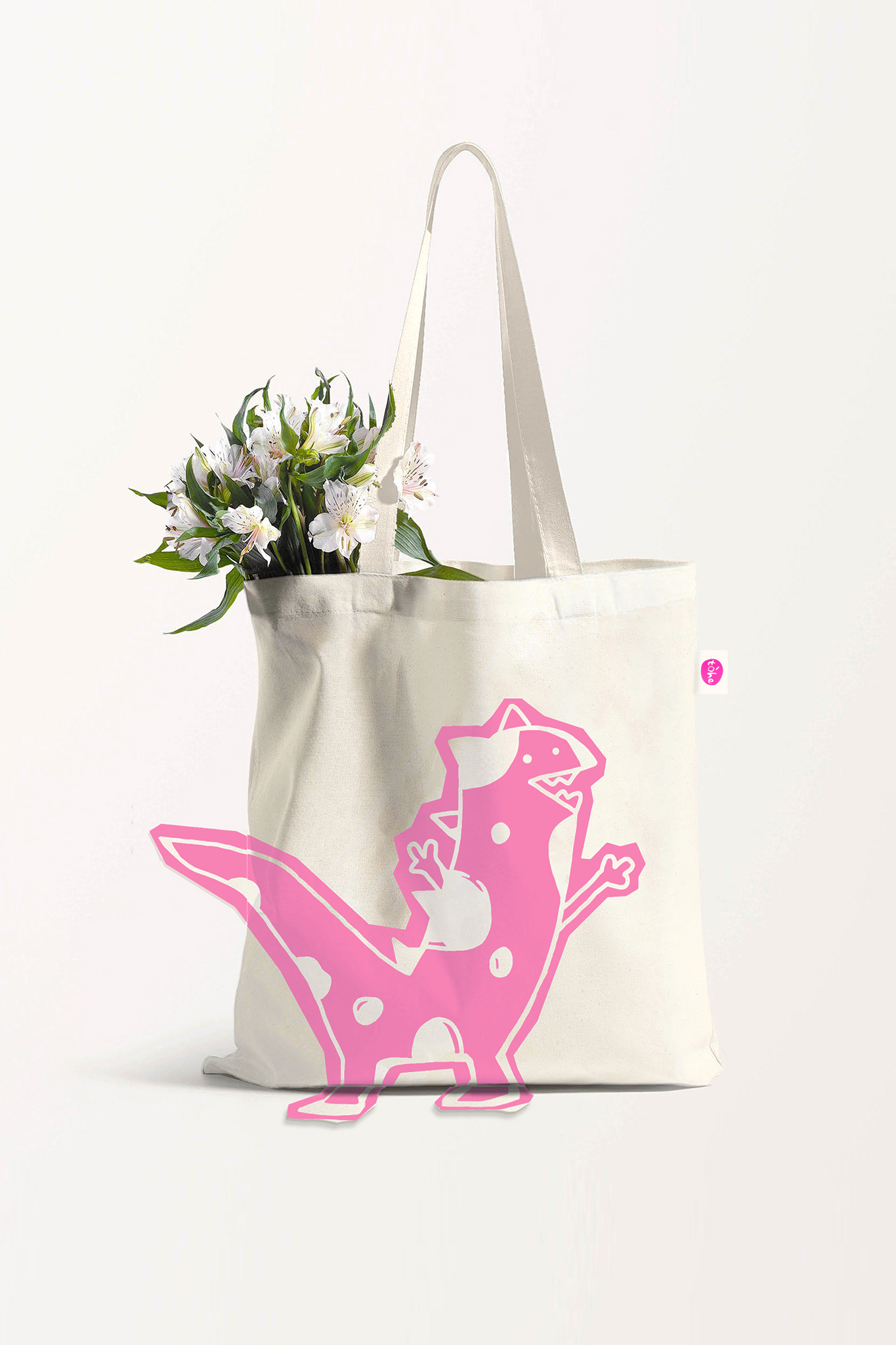 Túi Tote Khủng Long Thò Đuôi Siêu Ngầu [Made by Tòhe]