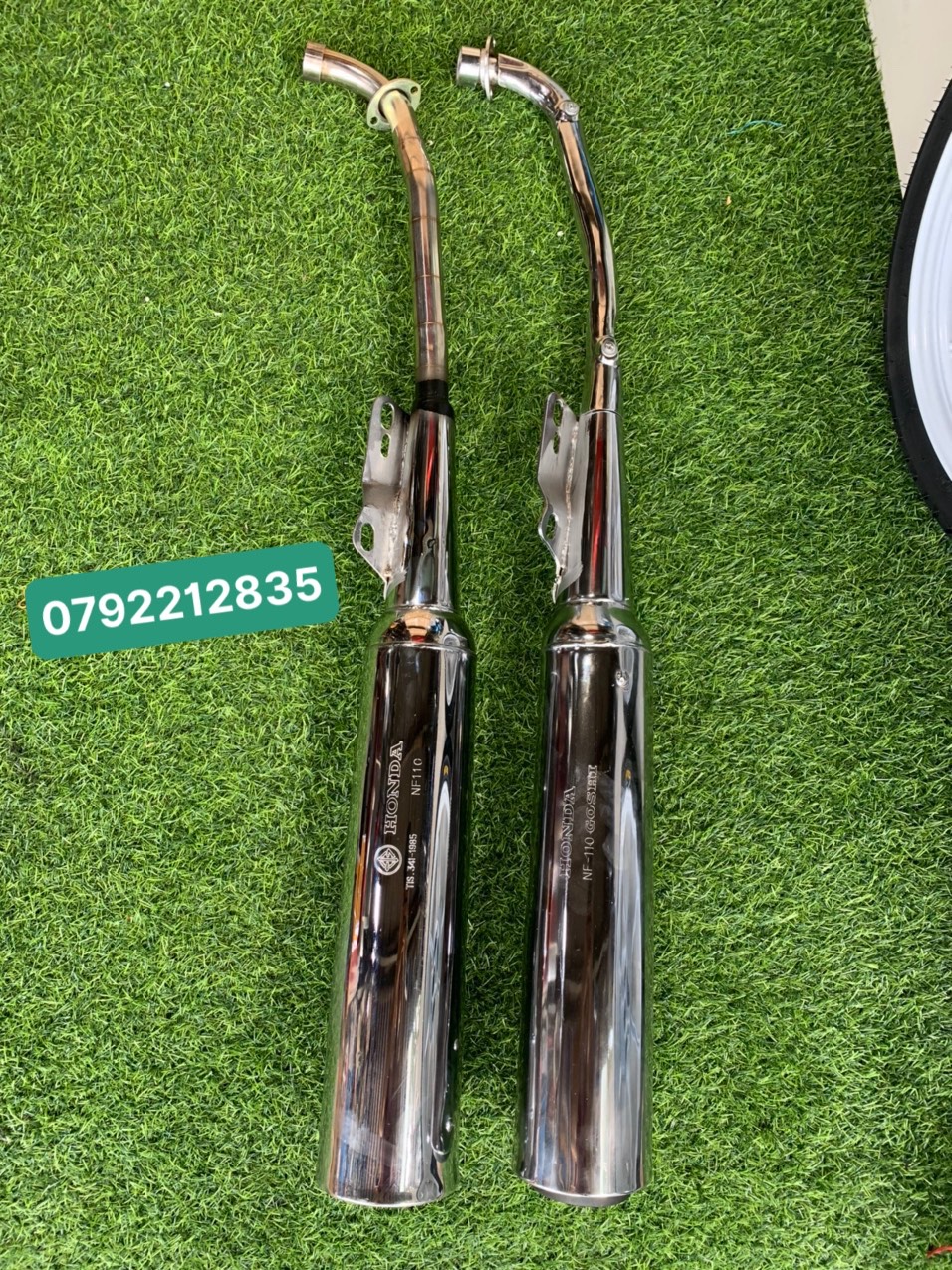 PÔ WAVE 110 MÓC HƠI ĐÁY ĐEN CỔ INOX