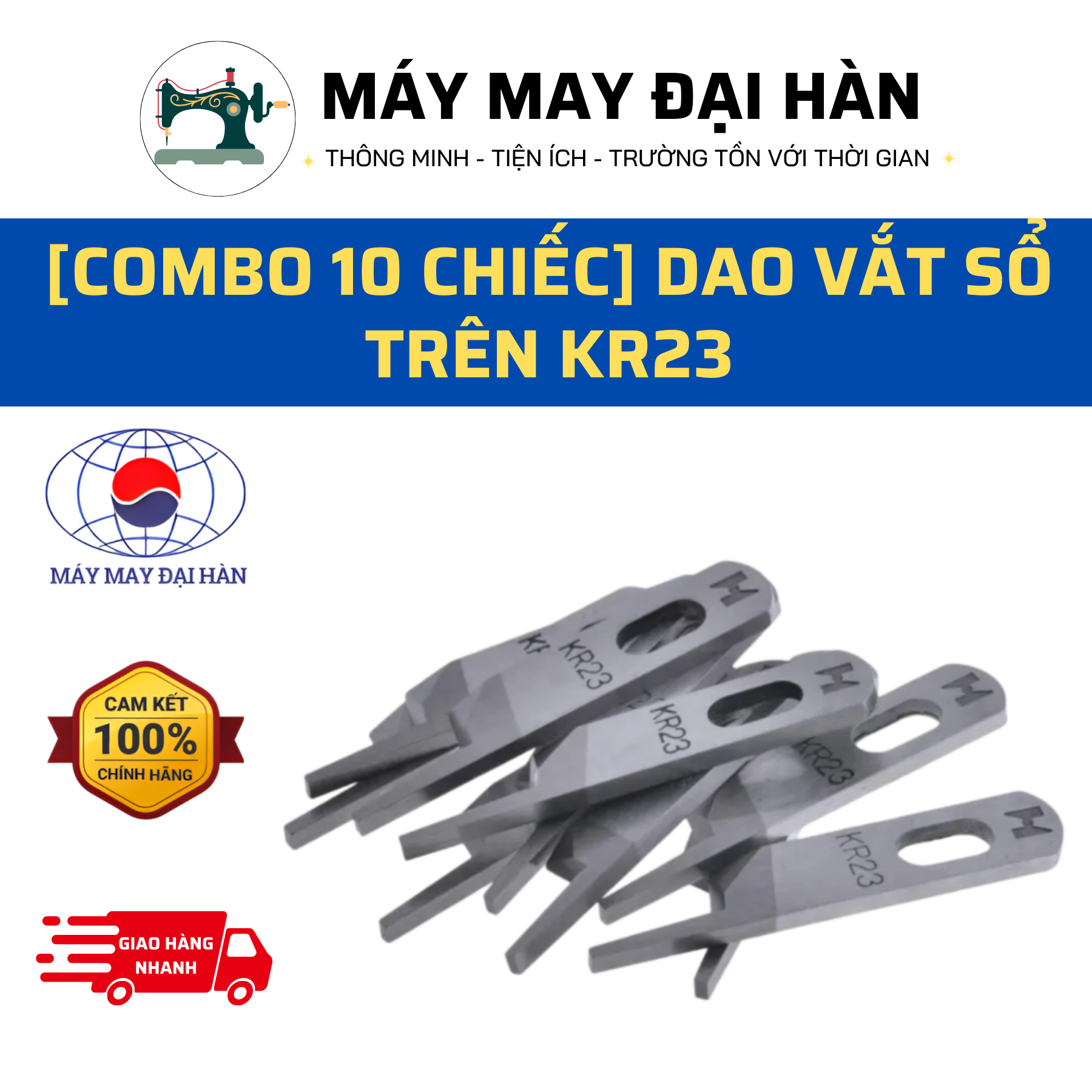 [COMBO 10 CHIẾC] Dao Vắt Sổ Trên KR23