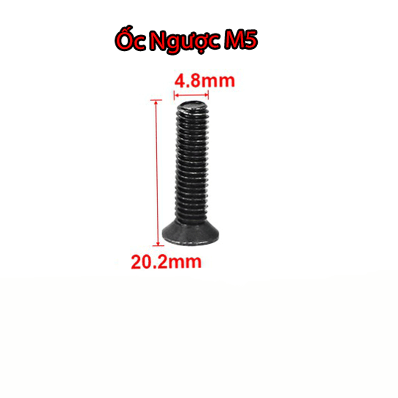 Ốc ren ngược M5 M6 lắp đầu khoan 10mm 13mm