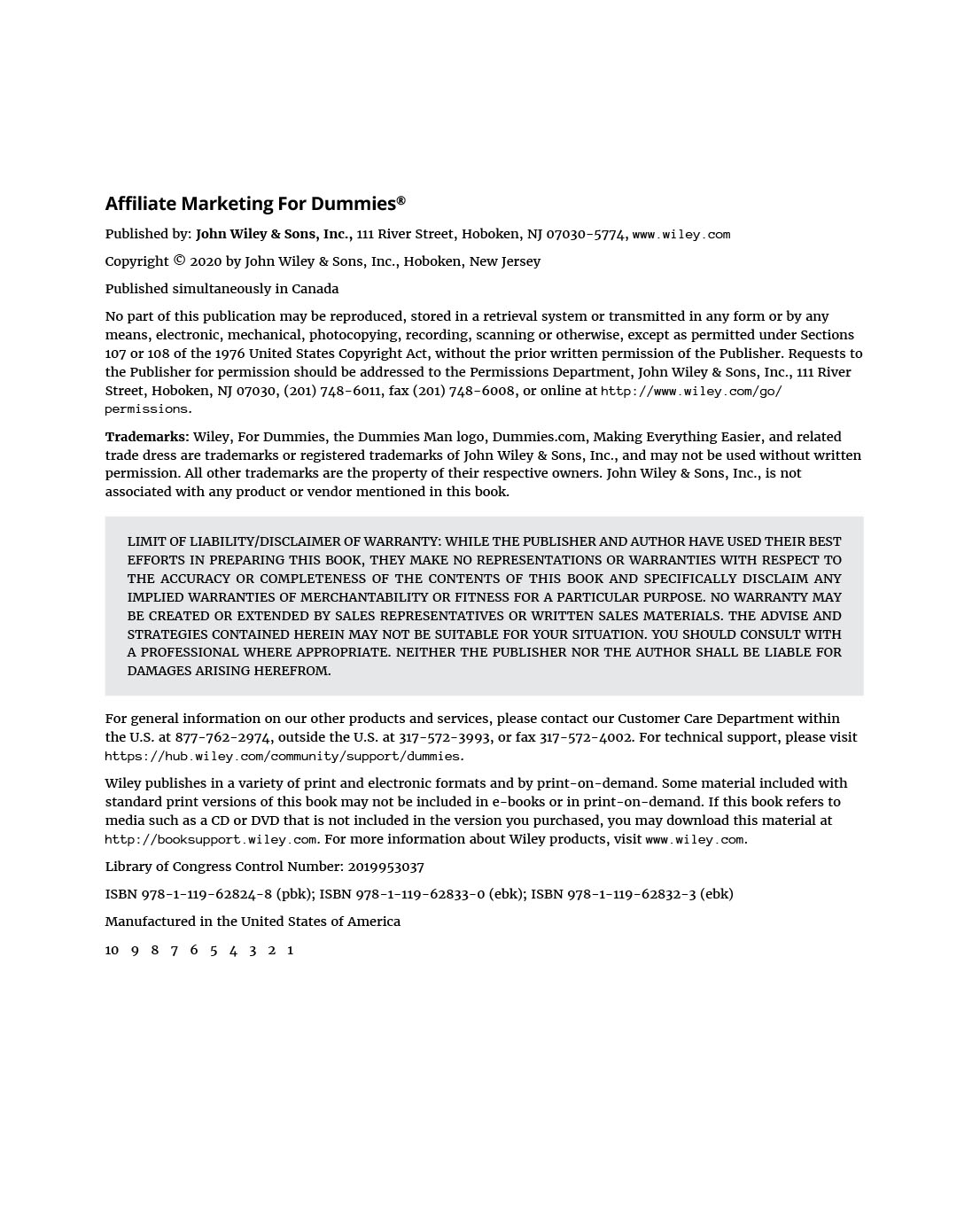 Affiliate Marketing For Dummies
