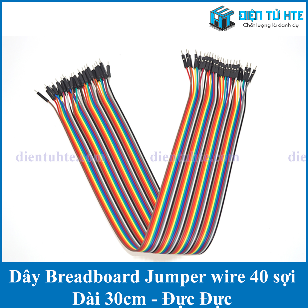 Dây Cắm Breadboard Testboard 40 Sợi Jumper Wire 30cm