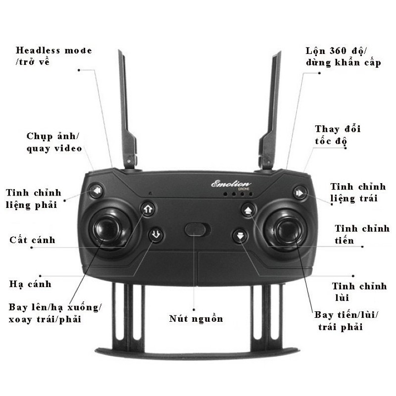 Flycam wifi E58 camera HD 4K tặng túi đựng