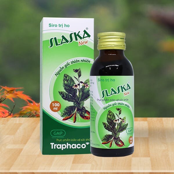 Siro ho slaska new traphaco giảm ho lâu ngày, ho gió, ho khan, ho có đờm đặc - 100ml