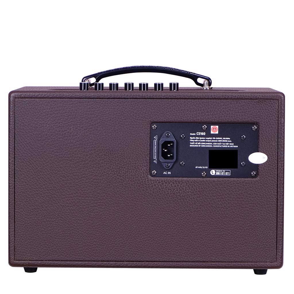 ( NHẬP KHẨU 100% ) Loa nhập khẩu mỹ Loa xách tay karaoke Acnos CS160 ( loa 3 tấc )  công suất RMS 50W công suất Max lến đến 300W loa karaoke di dộng, tích hợp 2 micro UHF vỏ nhôm chất lượng cao BH 12 tháng