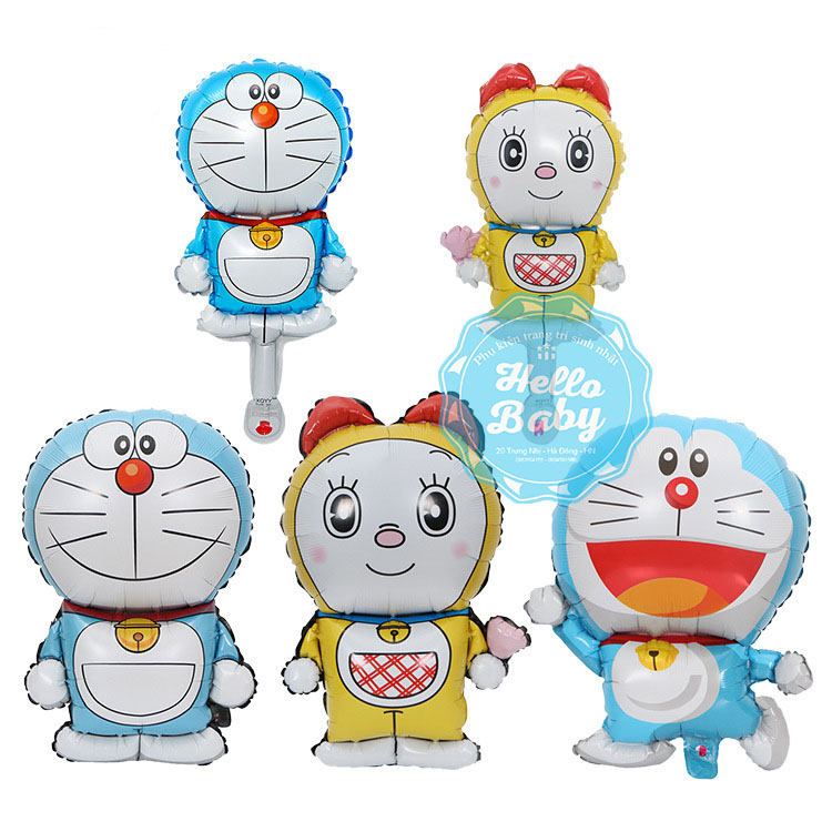 Bóng trang trí sinh nhật hình Doraemon - Đôremon (Nhiều Mẫu)