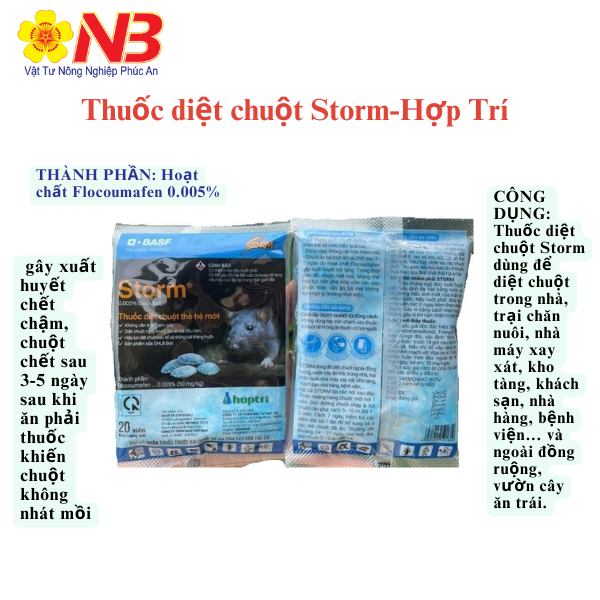 Storm Gói 20 viên Hợp Trí Trừ chuột