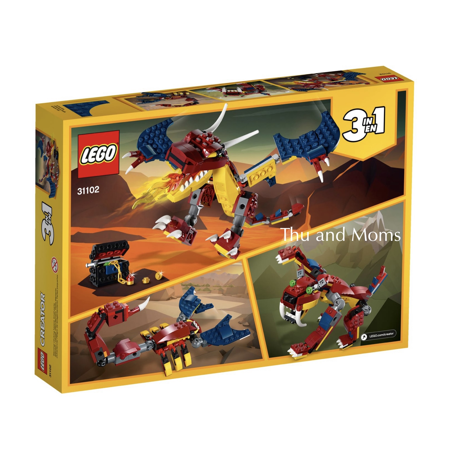 Lego Creator 31102 rồng lửa